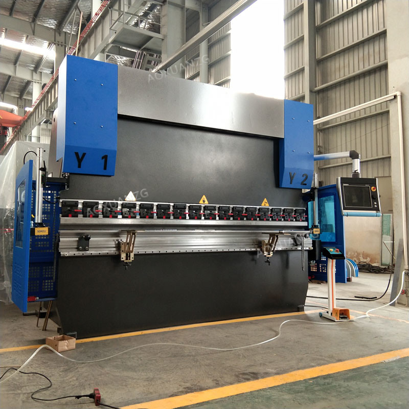 8 + 1 Axis 3200MM Servo Motor Control CNC Press Brake 2D Graphical Touch Screen