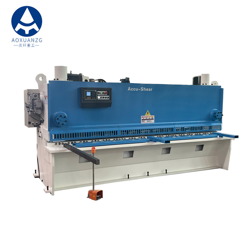 6*3200mm CNC Hydraulic Guillotine Shearing Machine with Estun E21S Controller Heavy Duty Industrial Table