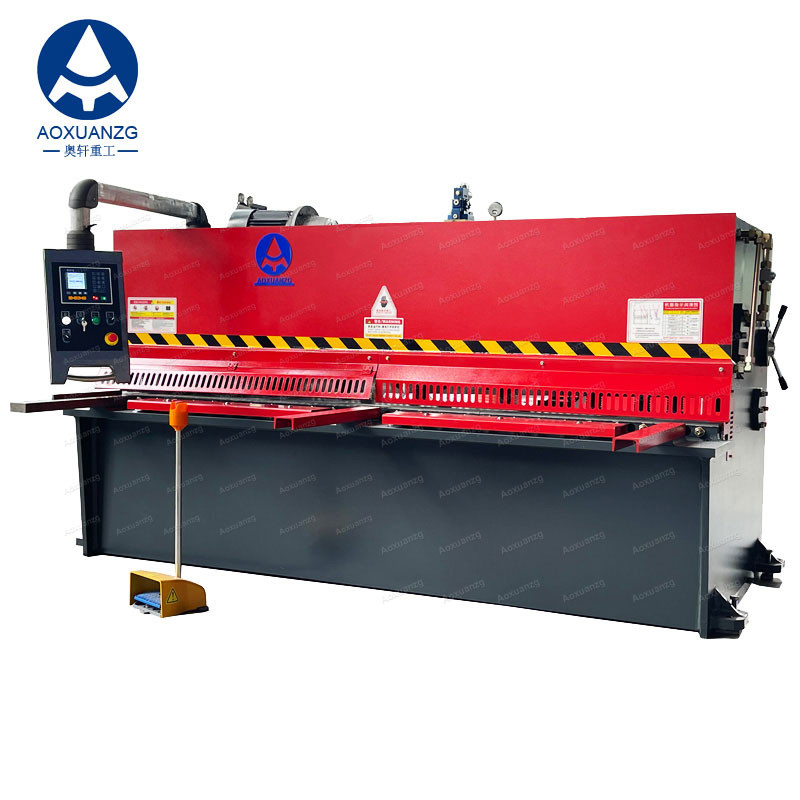 4*2500mm Cutting CNC Hydraulic Guliitine Shearing Machine With  E21S Metal Plate Cutter