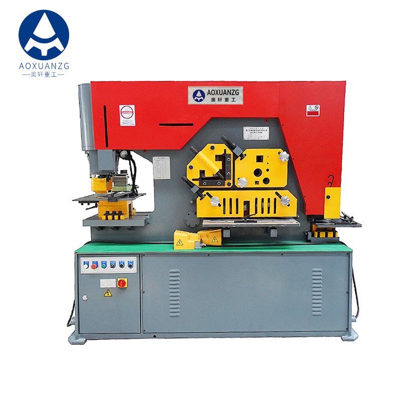 220V Single Phase Hydraulic Ironworker Machine Customized For Pipe Cutting