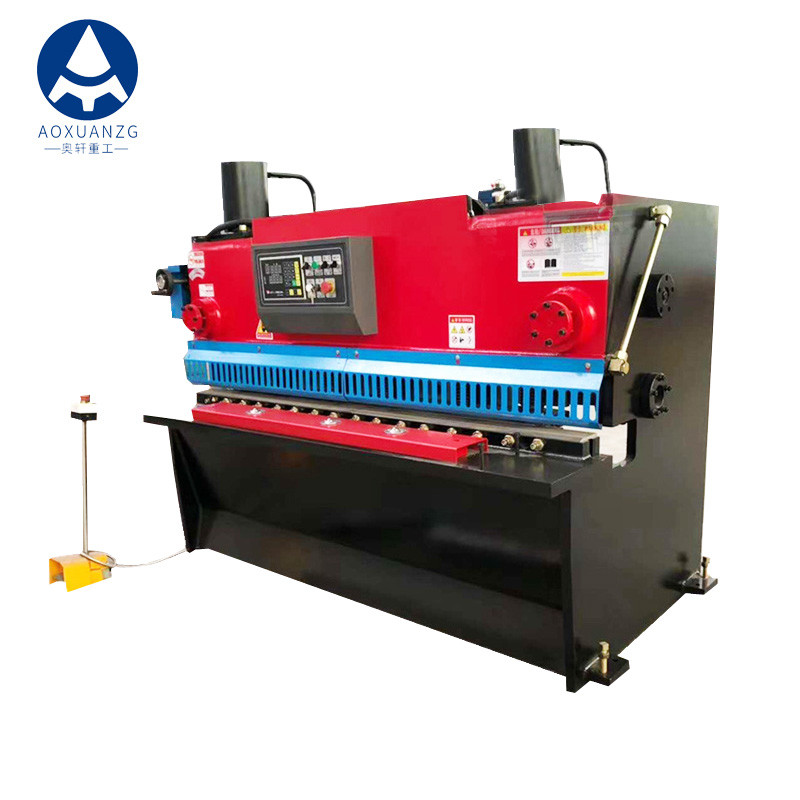6x1600mm Metal Plate Hydraulic Guillotine Cutting Shears With 2 Cylinder